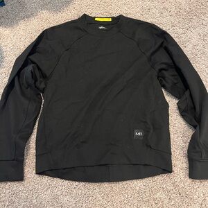 Machines For Freedom Women’s Black Cycling Sweatshirt with Back Zip Pocket